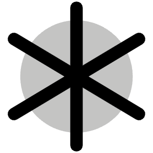 Asterisk Duotone Icon from Phosphor Duotone Set