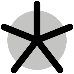 Asterisk Simple Duotone Icon from Phosphor Duotone Set