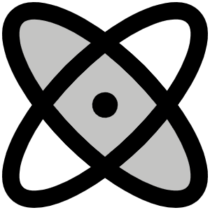 Atom Duotone Icon from Phosphor Duotone Set