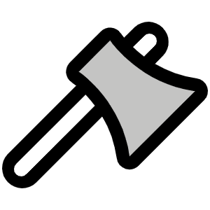 Axe Duotone Icon from Phosphor Duotone Set