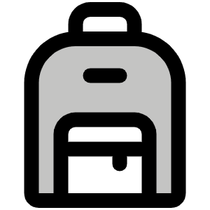 Backpack Duotone Icon from Phosphor Duotone Set