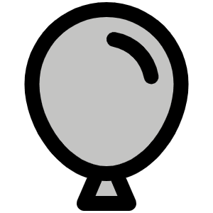 Balloon Duotone Icon from Phosphor Duotone Set