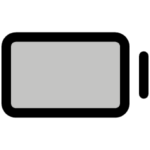 Battery Empty Duotone Icon from Phosphor Duotone Set