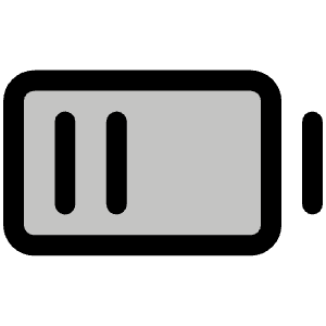 Battery Medium Duotone Icon from Phosphor Duotone Set