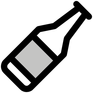 Beer Bottle Duotone Icon from Phosphor Duotone Set