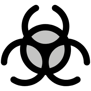 Biohazard Duotone Icon from Phosphor Duotone Set
