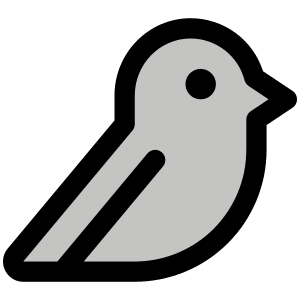 Bird Duotone Icon from Phosphor Duotone Set