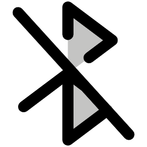 Bluetooth Slash Duotone Icon from Phosphor Duotone Set