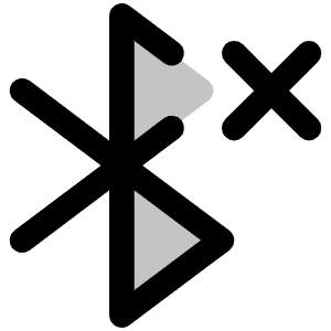 Bluetooth X Duotone Icon from Phosphor Duotone Set