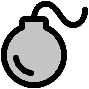 Bomb Duotone Icon from Phosphor Duotone Set