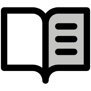 Book Open Text Duotone Icon from Phosphor Duotone Set