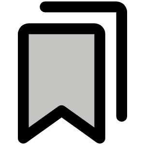 Bookmarks Simple Duotone Icon from Phosphor Duotone Set