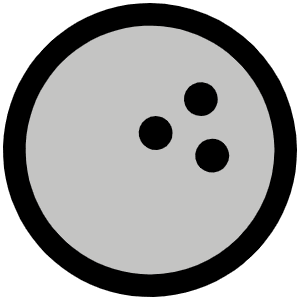 Bowling Ball Duotone Icon from Phosphor Duotone Set