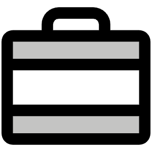 Briefcase Metal Duotone Icon from Phosphor Duotone Set