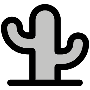 Cactus Duotone Icon from Phosphor Duotone Set