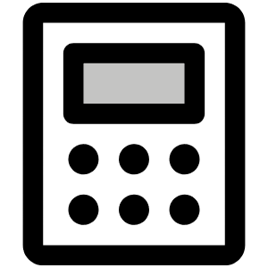 Calculator Duotone Icon from Phosphor Duotone Set