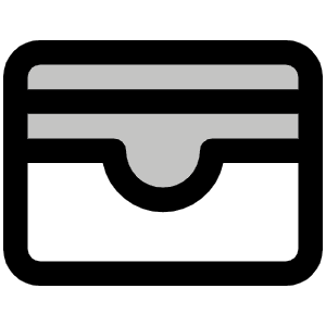 Cardholder Duotone Icon from Phosphor Duotone Set