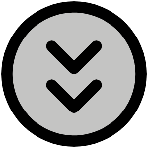 Caret Circle Double Down Duotone Icon from Phosphor Duotone Set