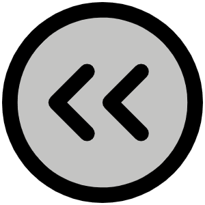 Caret Circle Double Left Duotone Icon from Phosphor Duotone Set