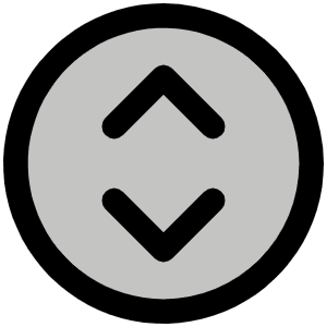 Caret Circle Up Down Duotone Icon from Phosphor Duotone Set