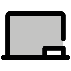 Chalkboard Simple Duotone Icon from Phosphor Duotone Set