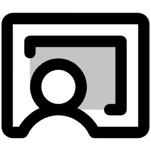 Chalkboard Teacher Duotone Icon from Phosphor Duotone Set