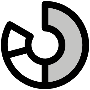 Chart Donut Duotone Icon from Phosphor Duotone Set