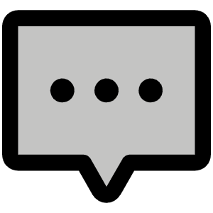 Chat Centered Dots Duotone Icon from Phosphor Duotone Set
