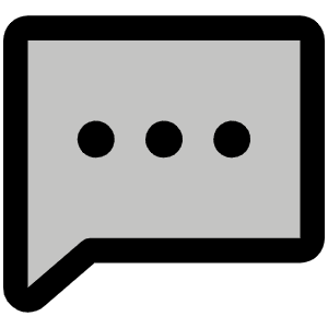 Chat Dots Duotone Icon from Phosphor Duotone Set