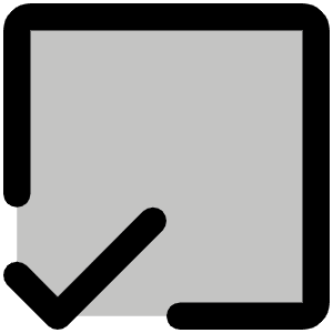 Check Square Offset Duotone Icon from Phosphor Duotone Set
