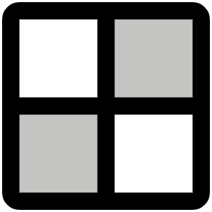 Checkerboard Duotone Icon from Phosphor Duotone Set