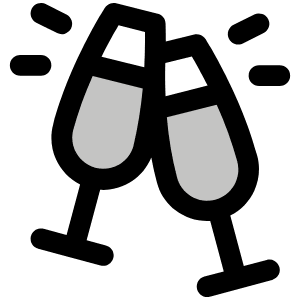 Cheers Duotone Icon from Phosphor Duotone Set