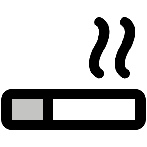 Cigarette Duotone Icon from Phosphor Duotone Set