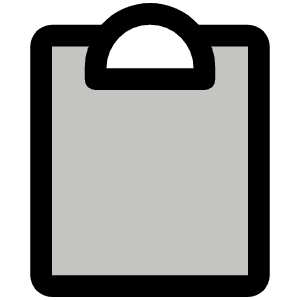 Clipboard Duotone Icon from Phosphor Duotone Set