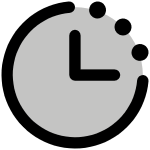 Clock Countdown Duotone Icon from Phosphor Duotone Set