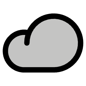 Cloud Duotone Icon from Phosphor Duotone Set