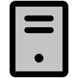 Computer Tower Duotone Icon from Phosphor Duotone Set