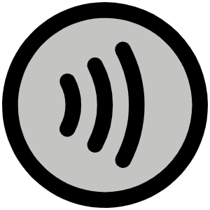Contactless Payment Duotone Icon from Phosphor Duotone Set