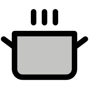 Cooking Pot Duotone Icon from Phosphor Duotone Set