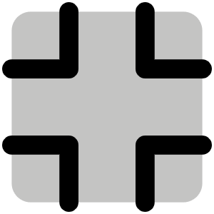 Corners In Duotone Icon from Phosphor Duotone Set