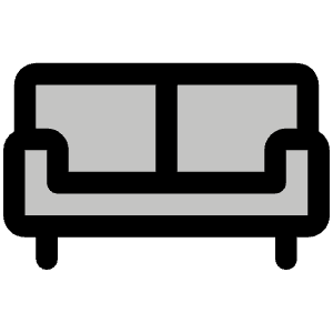 Couch Duotone Icon from Phosphor Duotone Set