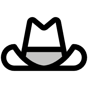 Cowboy Hat Duotone Icon from Phosphor Duotone Set