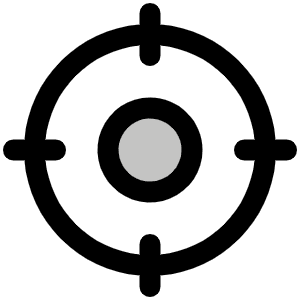 Crosshair Duotone Icon from Phosphor Duotone Set