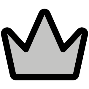 Crown Simple Duotone Icon from Phosphor Duotone Set