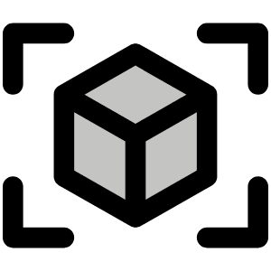 Cube Focus Duotone Icon from Phosphor Duotone Set