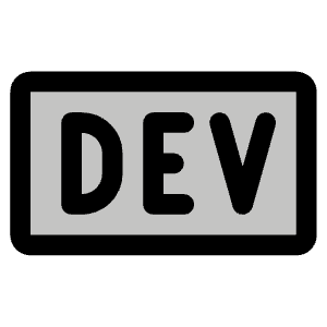 Dev To Logo Duotone Icon from Phosphor Duotone Set