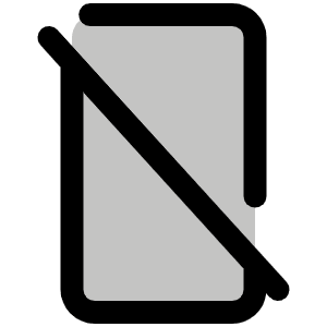 Device Mobile Slash Duotone Icon from Phosphor Duotone Set
