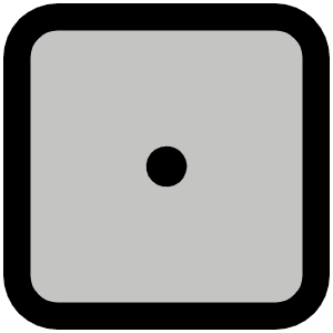 Dice One Duotone Icon from Phosphor Duotone Set