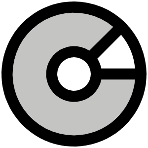 Disc Duotone Icon from Phosphor Duotone Set