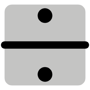 Divide Duotone Icon from Phosphor Duotone Set